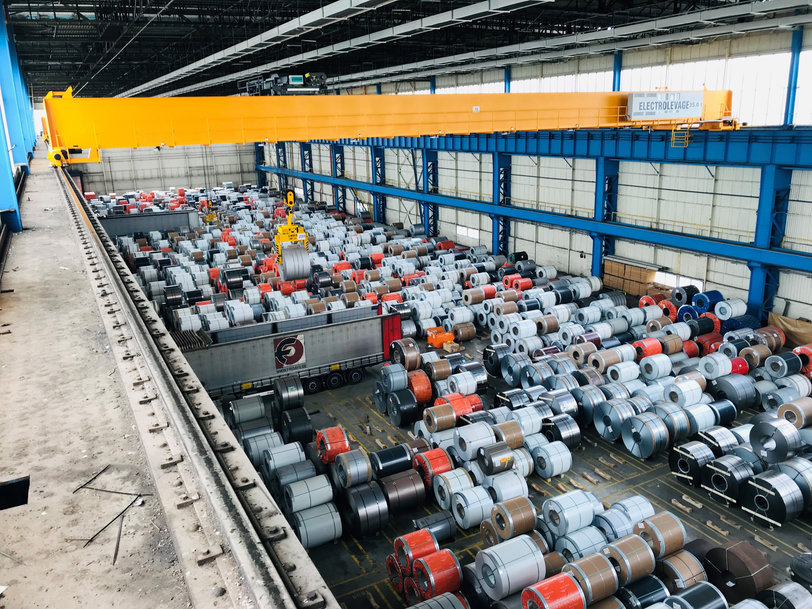 A seventh Verlinde overhead crane of 40 tonnes was recently installed in Greg Transports’ warehouse facilities in Belgium
